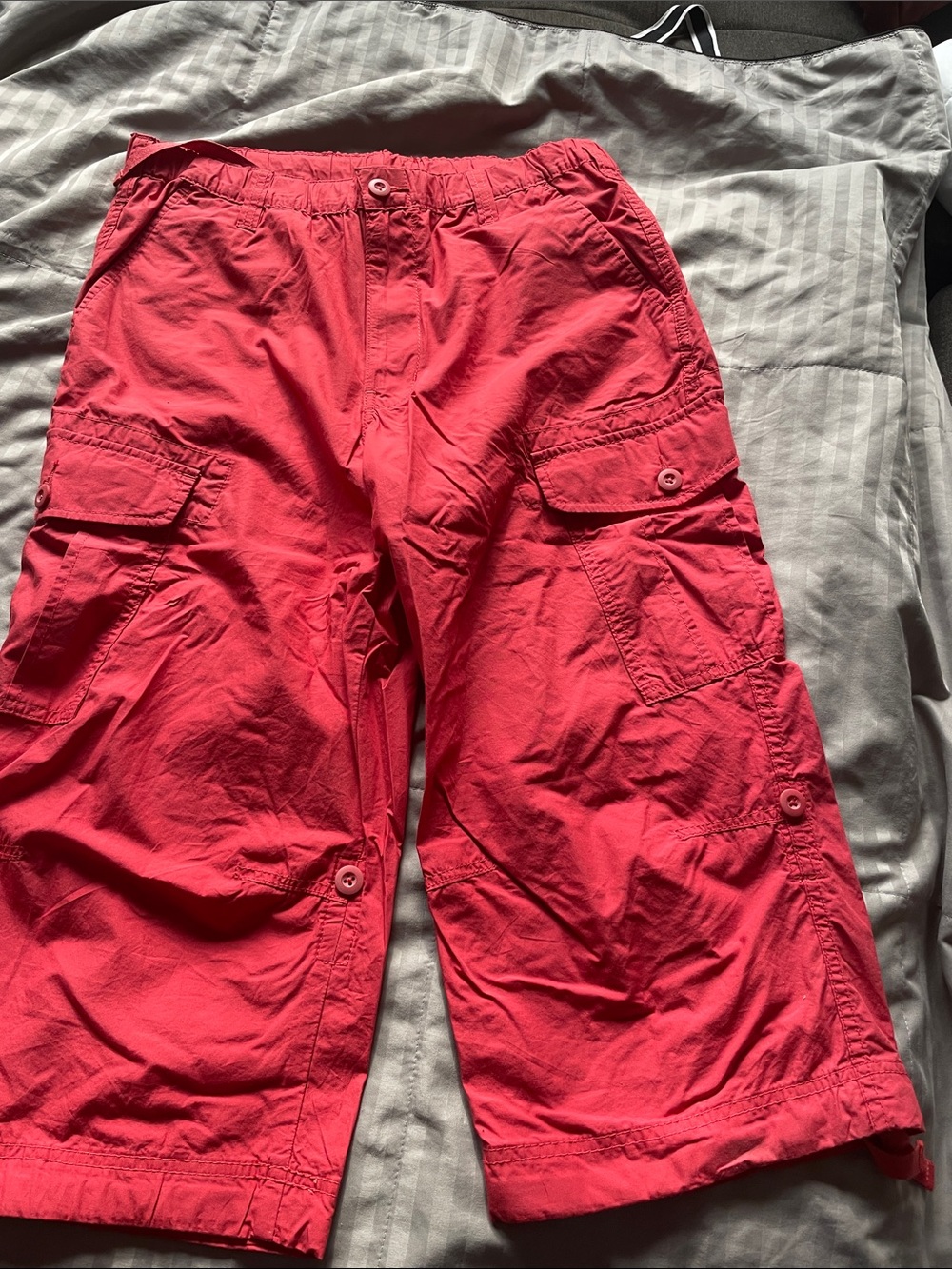 Uniqlo Red Elastic Waist Shorts